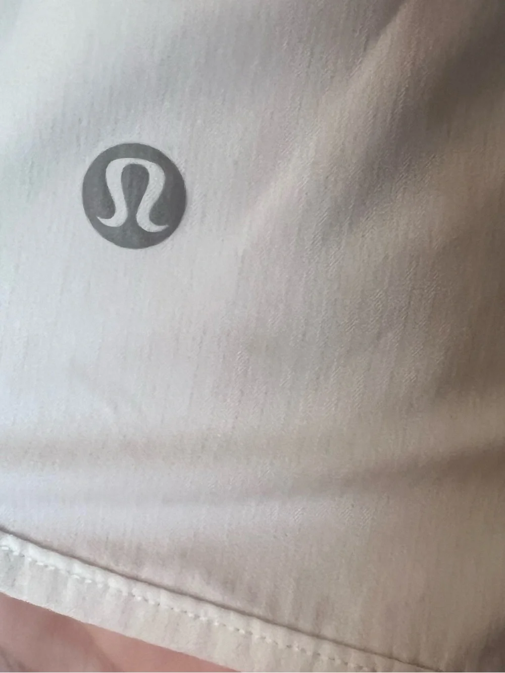 #680 Lululemon Track That 5” Running Shorts White Size 6 Zip Pocket